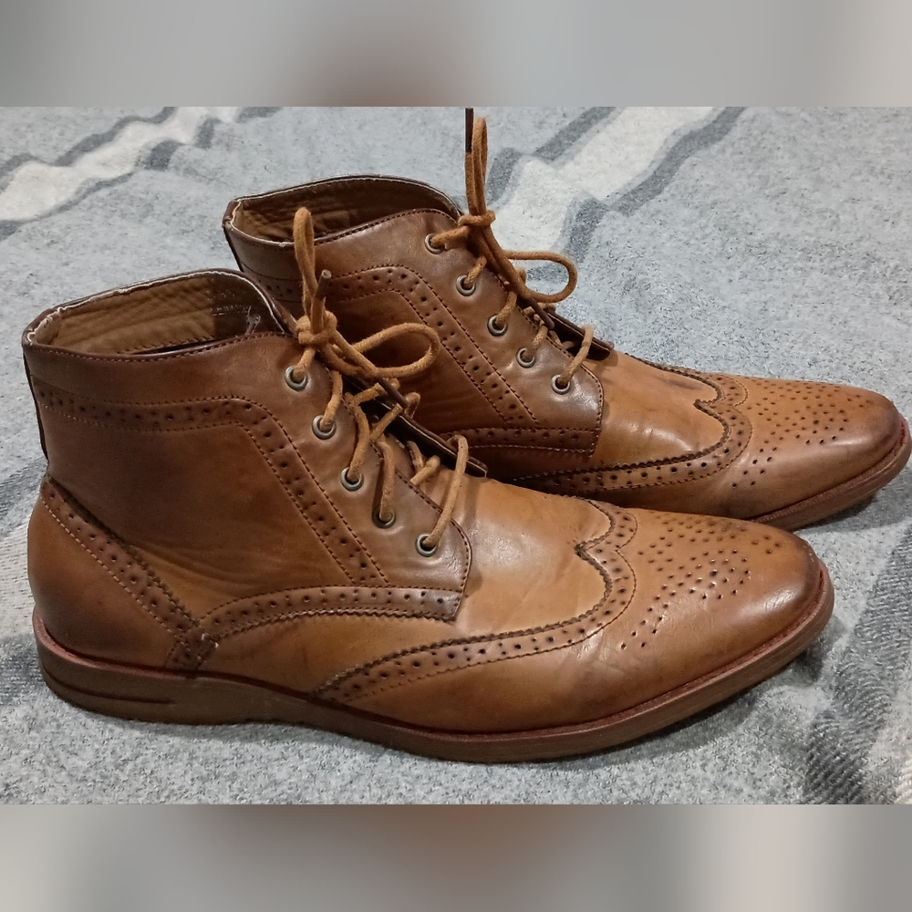 Steve Madden Cabbano 02 brown leather chukka boots size 11